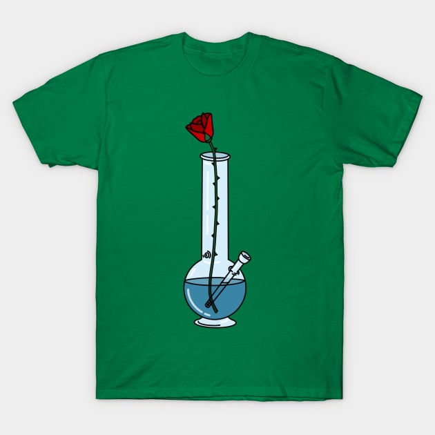 Rose Bong T-Shirt by Ratatosk